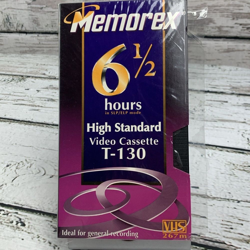 Memorex‎ HS High Standard T-130 VHS Video Cassette 6 1/2 Hours